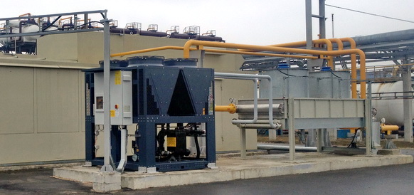 Чиллер в составе системы подготовки ПНГ
