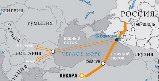 Южный поток газопровод последние новости 2016 схема