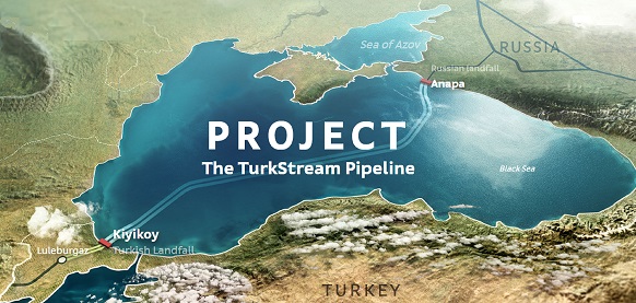РФ строит 2-ниточный газопровод Турецкий поток по дну Черного моря