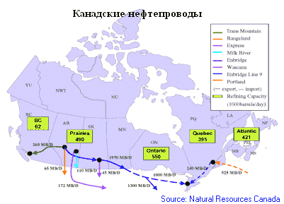 Климатическая карта канады