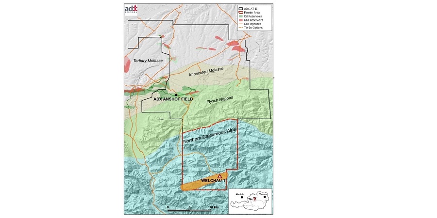 ADX Energy готовится к буровым работам на гигантском газовом месторождении Welchau в Австрии