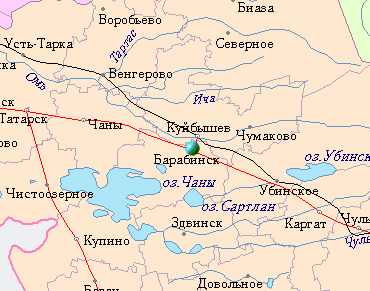 Карта барабинского района с населенными пунктами