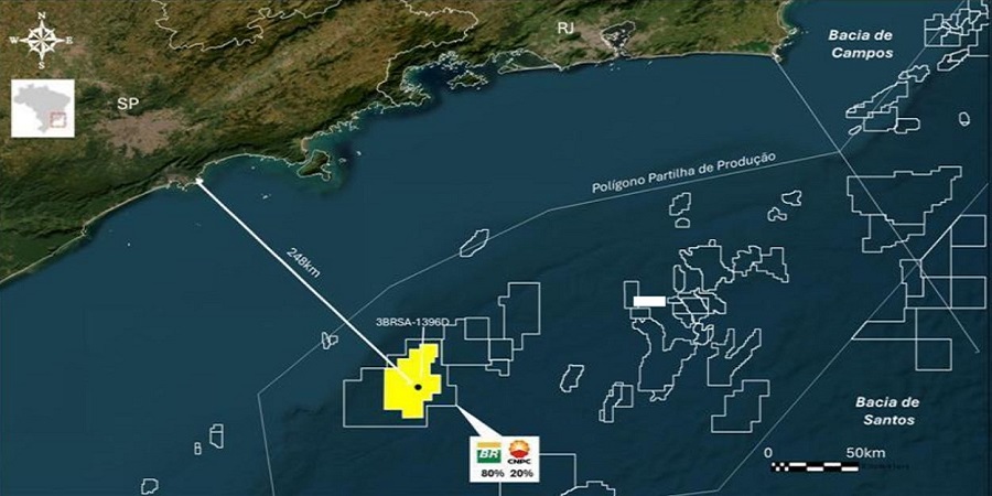Petrobras разведала новые залежи нефти в бассейне Santos у побережья Бразилии
