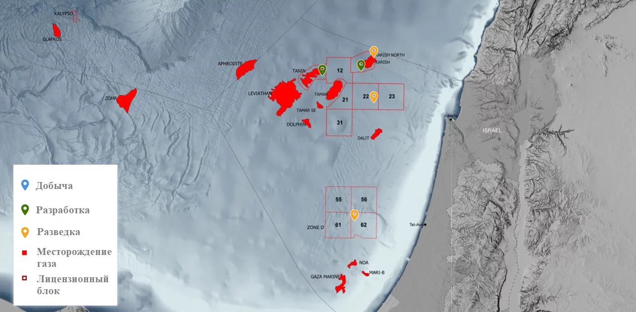 Греческая Energean начала бурение скважины Athena на месторождении Кариш на шельфе Израиля