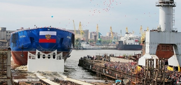 В г. Санкт-Петербурге спущен на воду 1-й атомный ледокол Арктика проекта 22220