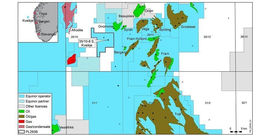 Equinor сделала 6-е открытие около месторождений Тролль и Фрам в Северном море