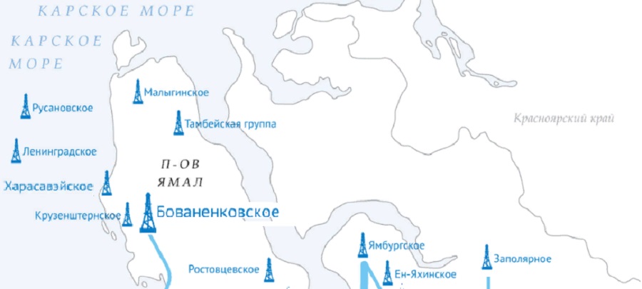 Харасавэйское месторождение карта