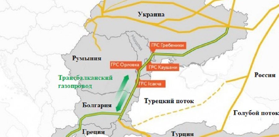 Газовая труба украины карта