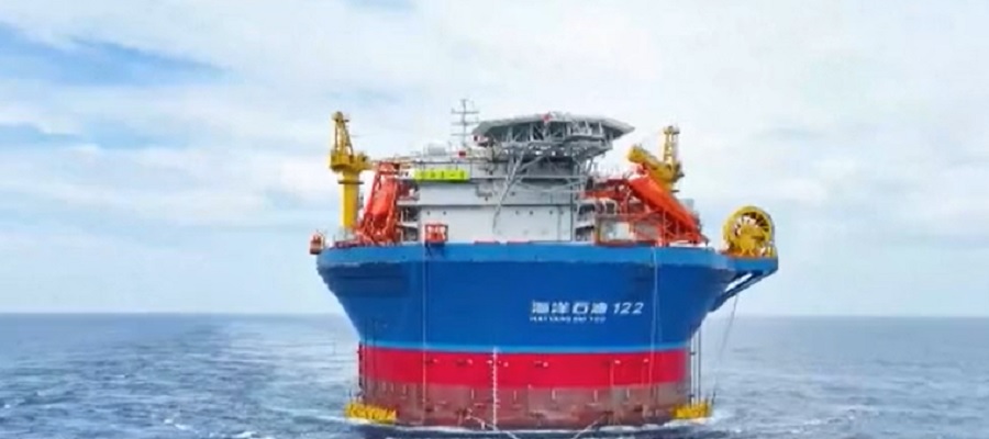 FPSO Haikui No. 1 установлена на точке бурения в Южно-Китайском море