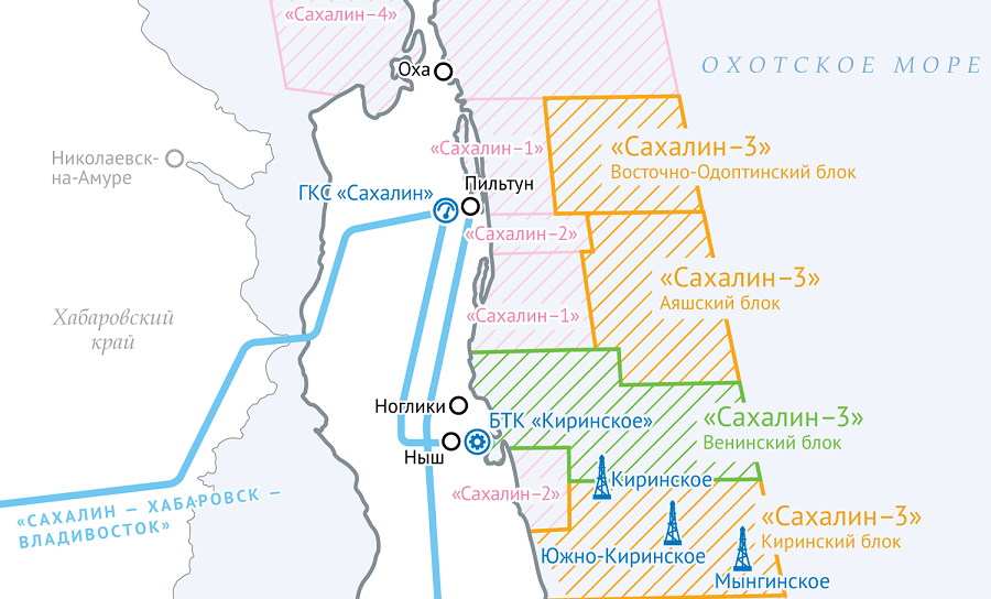 Схема киринского месторождения