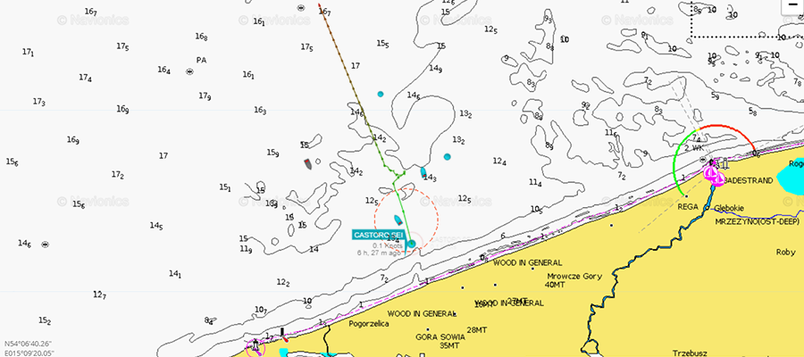 Castoro Sei в 1 км от берегов Польши. Хроники МГП Baltic Pipe за 31 августа - 4 сентября 2021 г.