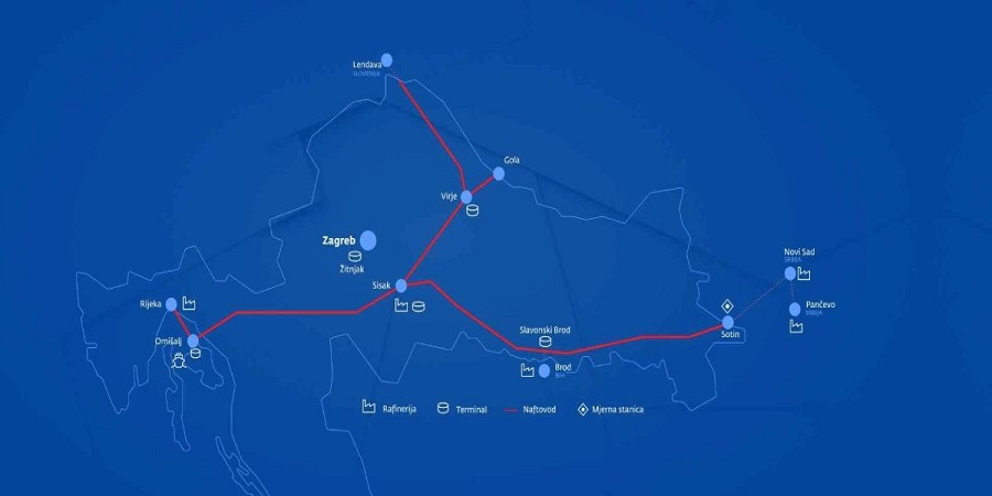 Хорватская JANAF прекращает поставки сырой нефти в Сербию