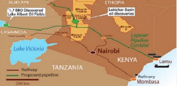 Уганда договаривается о строительстве нефтепровода на побережье Кении