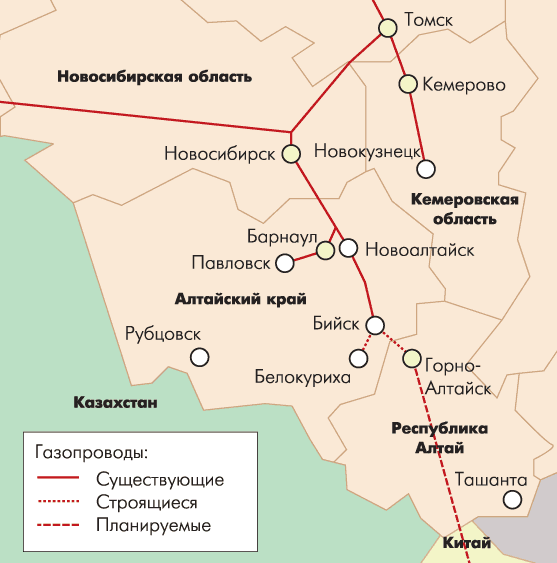 Новосибирск рубцовск карта