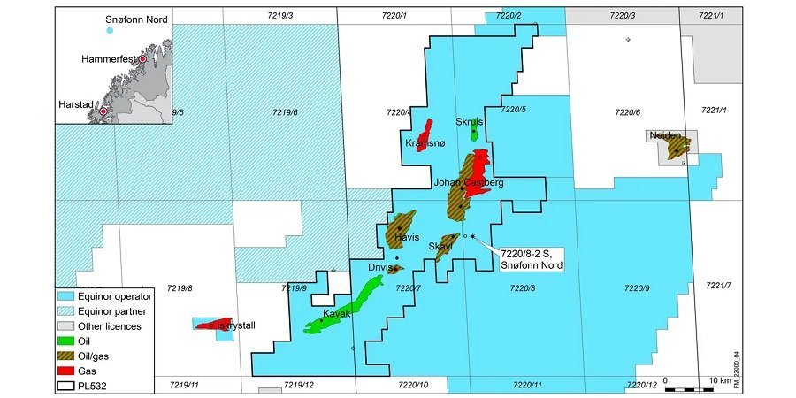 Equinor﻿ снова обнаружила нефть вблизи месторождения﻿ Johan Castberg в Баренцевом море