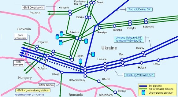 Украина возобновила реверс газа из Венгрии