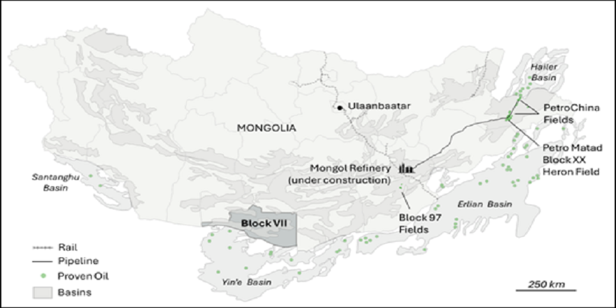 Petro Matad планирует инвестировать 14,9 млн долл. США в разработку блока Borzon VII на юге Монголии
