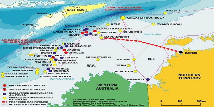 Австралийская Woodside разработает концепцию СПГ-завода для Восточного Тимора на основе газовых ресурсов спорного проекта Greater Sunrise