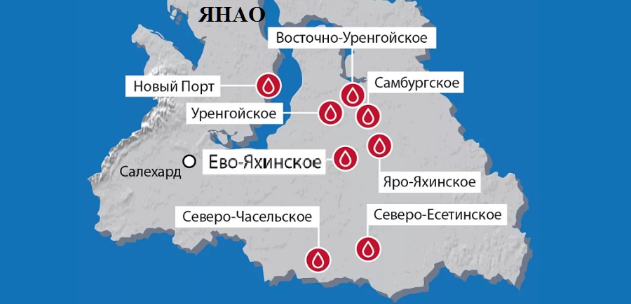 Карта еты пуровского месторождения