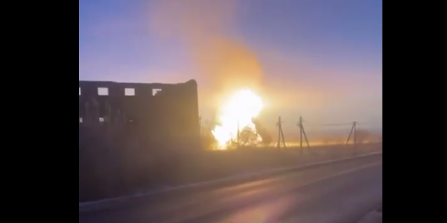 В Омской области произошел пожар на подземном газопроводе