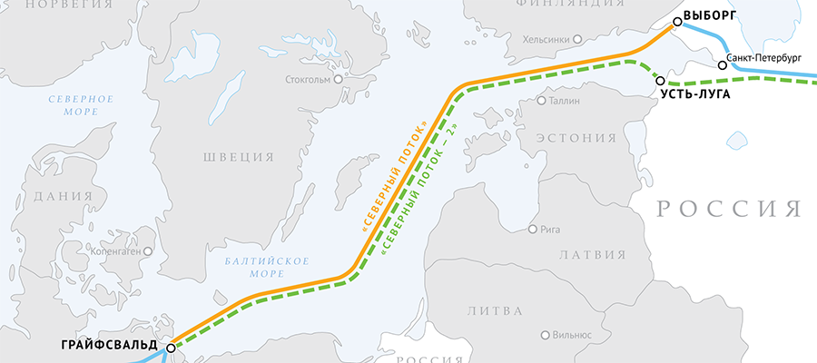 Академик Черский уложит 2,6 км МГП Северный поток-2 в водах Германии. Nord Stream 2 подтвердила