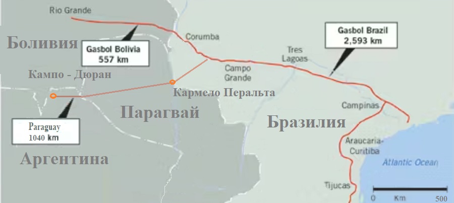 Парагвай продвигает свой вариант газопровода Аргентина-Бразилия стоимостью 1,5 млрд долл. США