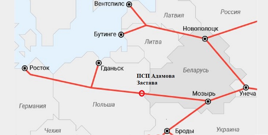 Нефтепровод дружба карта