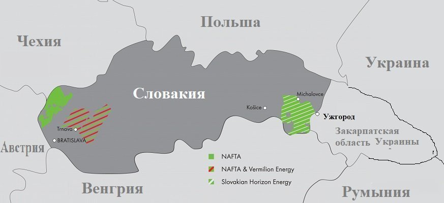 Словацкая Nafta выкупила у снова осиротевшей Cub Energy долю участия на Ужгородской газоносной площади Украины