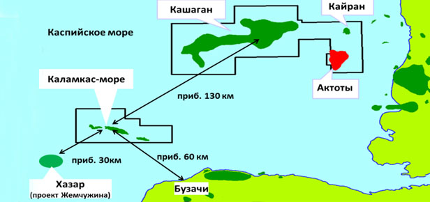 NCOC готовится к освоению месторождений Каламкас-море и Хазар в казахстанском секторе Каспийского моря