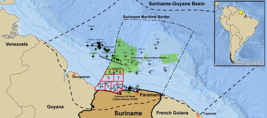 Суринам развивает партнерство на шельфе с PetroChina