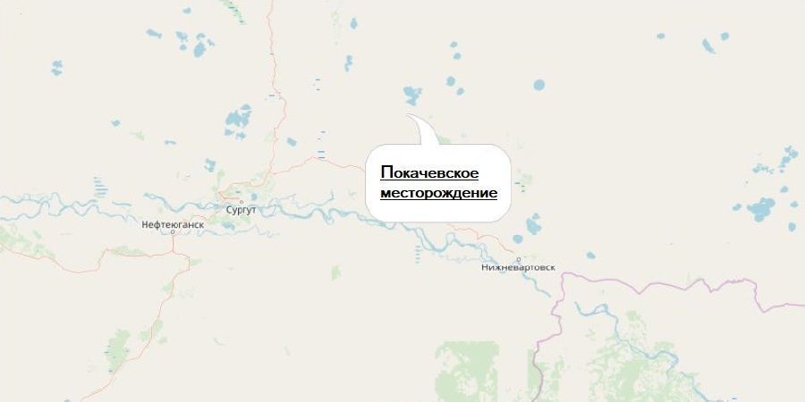 Карта западно асомкинского месторождения