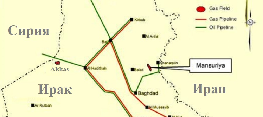Ирак хочет расконсервировать газовое месторождение Мансурия