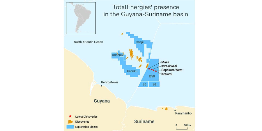 TotalEnergies подписала СРП по шельфовым Блокам 6 и 8 с суринамской госкомпанией Staatsolie