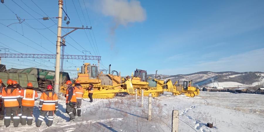 Движение поездов после схода вагонов с углем на станции Бушулей в Забайкальском крае полностью восстановлено