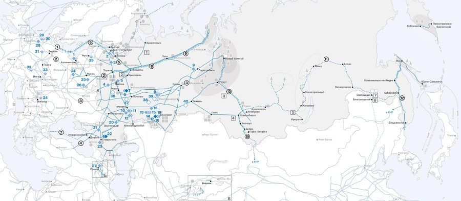 Карта есг газпрома