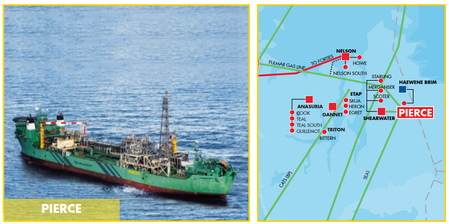 Shell возобновила добычу на месторождении Pierce в Северном море 