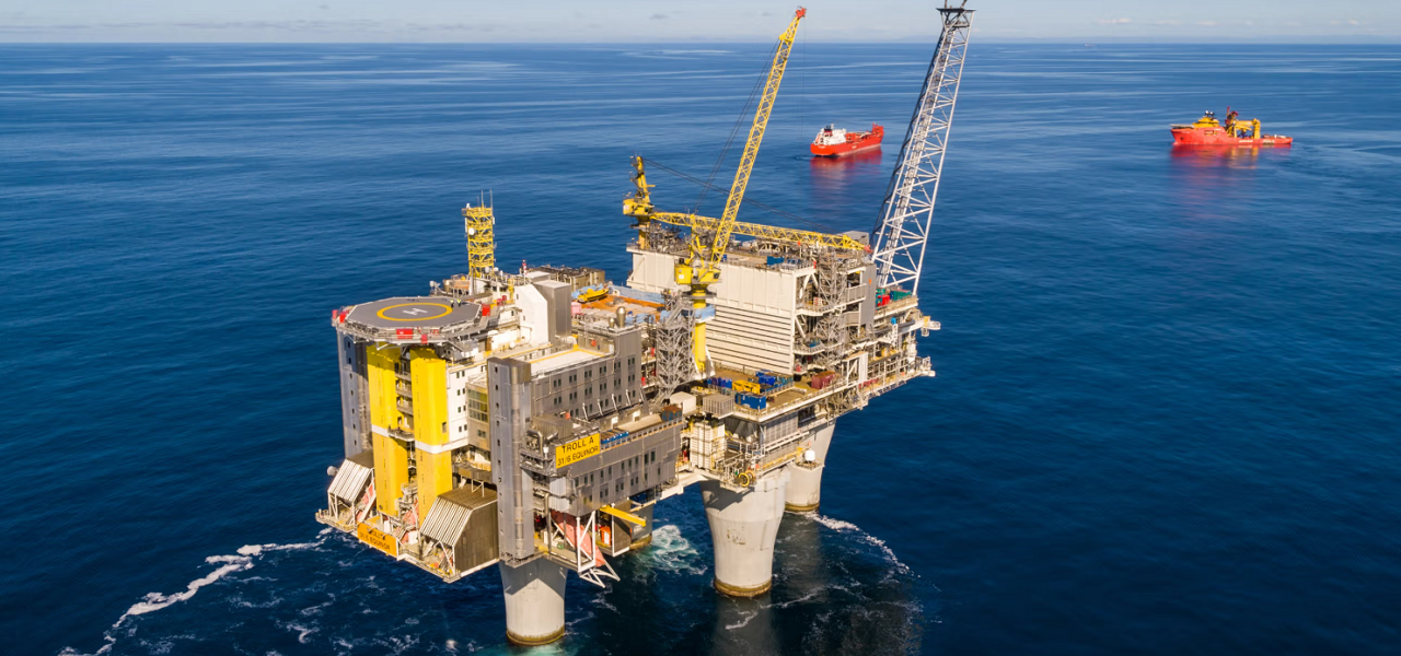 Норвежская Equinor увеличила добычу газа в Северном море в рамках проекта Troll