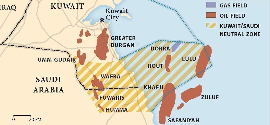 Саудовская Аравия и Кувейт договорились об условиях разработки месторождения Дорра