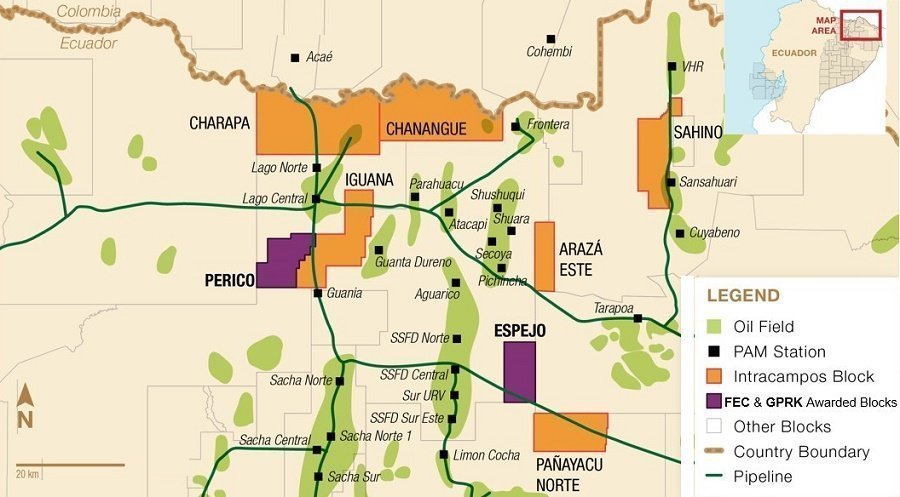 Frontera разведала легкую нефть на разведочной скважине Туи-1 в Эквадоре