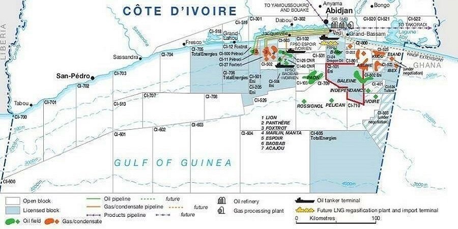 Суточная добыча нефти на месторождении Baleine в Кот-д’Ивуаре превысила ожидания