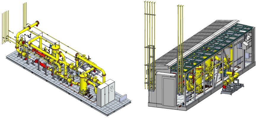 3D-модель газоприемной станции