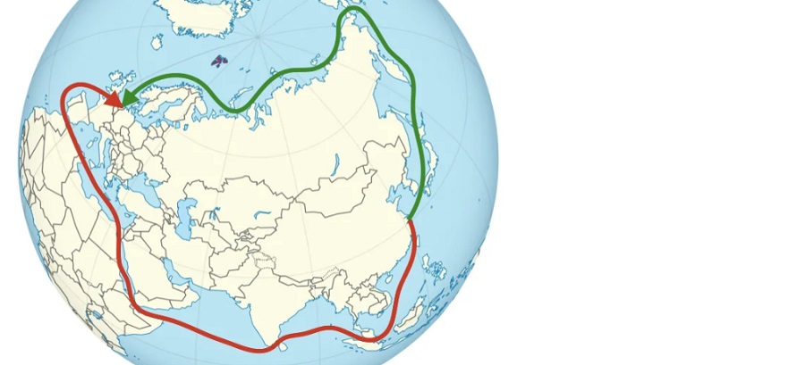 Северный морской путь прошли. Северный морской путь и Суэцкий канал на карте. Морской путь через Суэцкий канал. Северный морской путь и путь через Суэцкий канал на карте России. Морской путь через Суэцкий канал на карте.