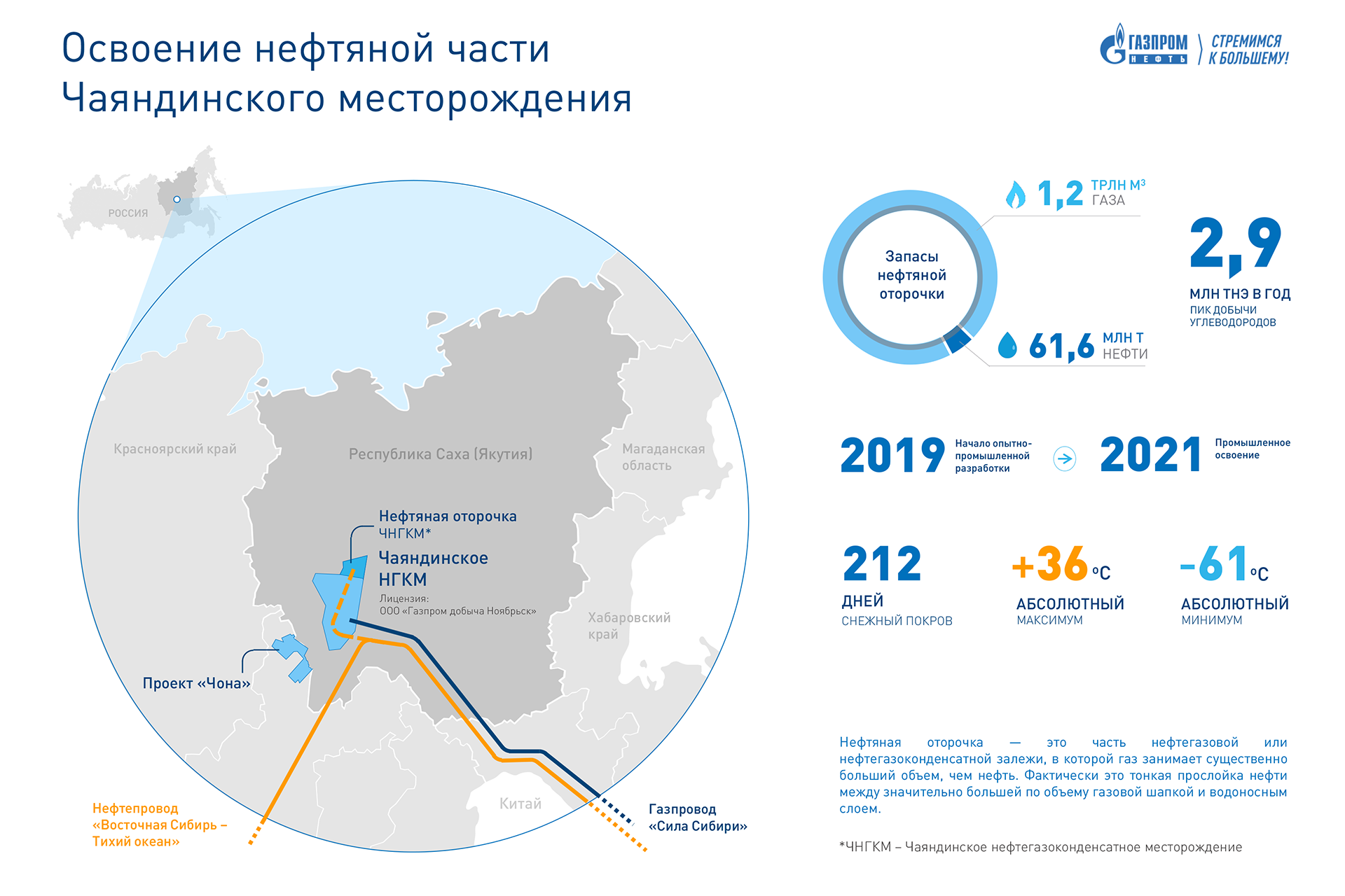 Газпром нефть ввела в эксплуатацию 1-й фишбон на нефтяной оторочке  Чаяндинского месторождения