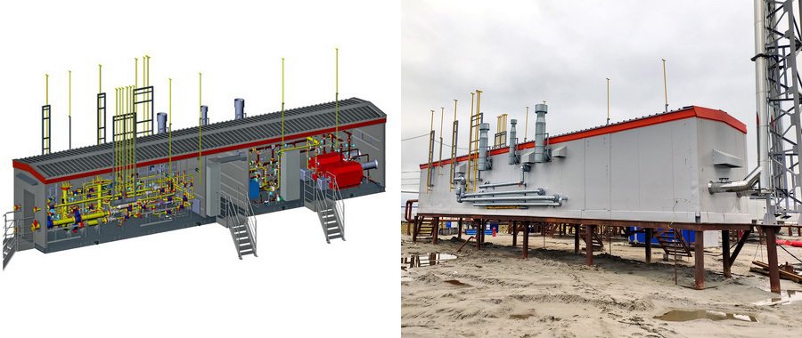 Модуль №2 УПТГ «ЭНЕРГАЗ» для генерирующего оборудования на Харасавэе