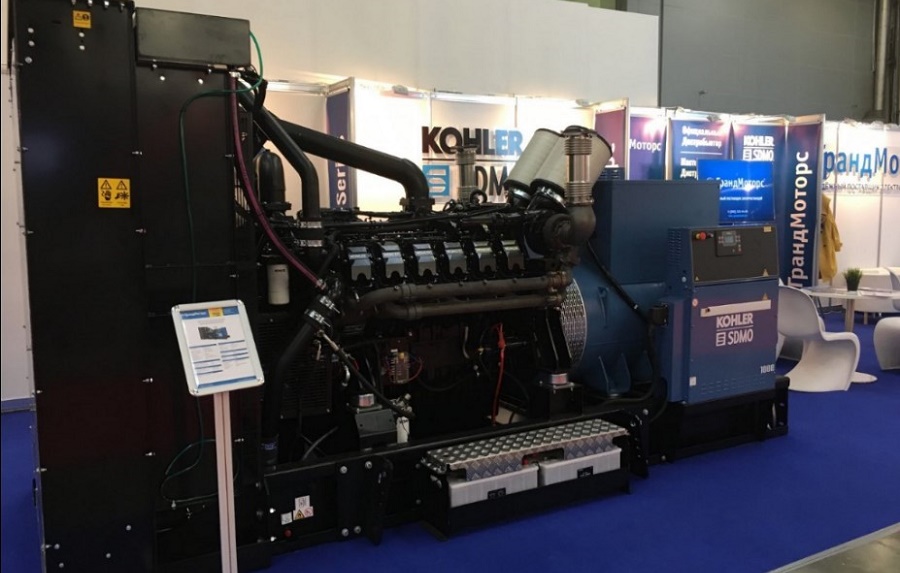 2019-04 KOHLER-SDMO KD1000-F GrandMotors stand MiningWorld Russia 2019.jpg