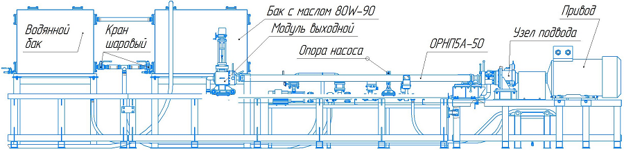 Рис.2 Расположение ОРНП5А-50 на испытательном стенде.png