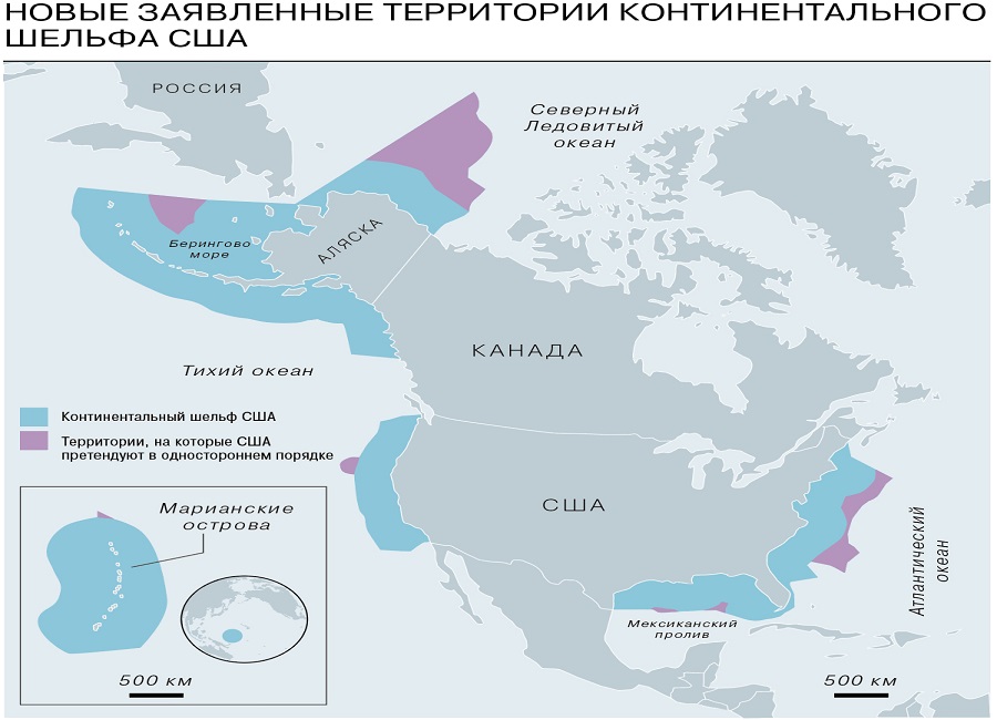 Осуществляет юрисдикцию на континентальном шельфе