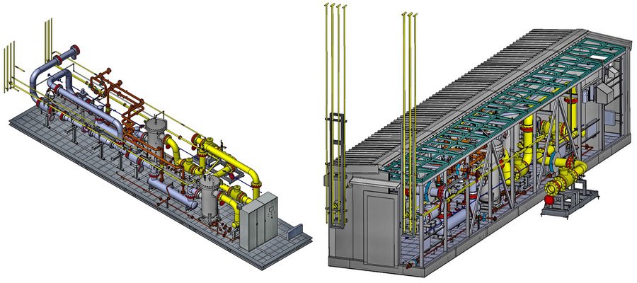 3D-модель газоприемной станции