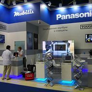 стэнд компании Panasonic: А. Власов, А. Вацковский; MIOGE 2013