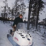 С.А. Кечимов на буране. Это подарок ЛУКОЙЛА